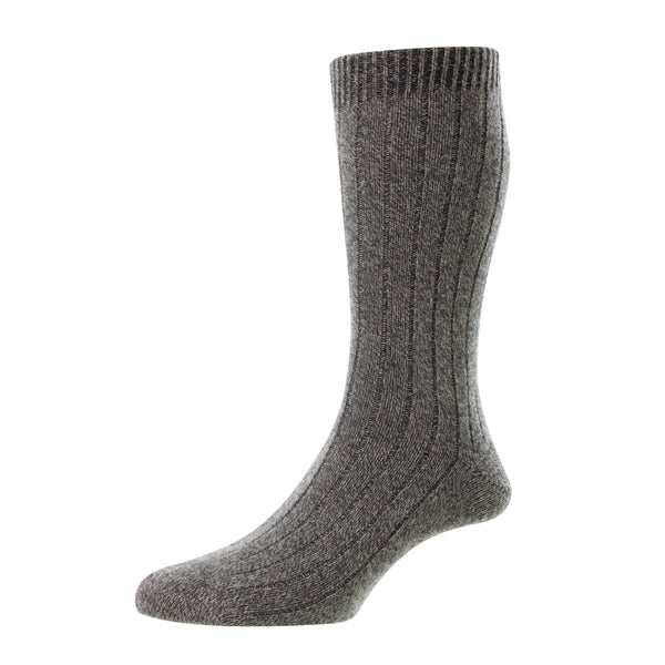 Women's Luxury Cashmere Home & Bed Socks in light grey