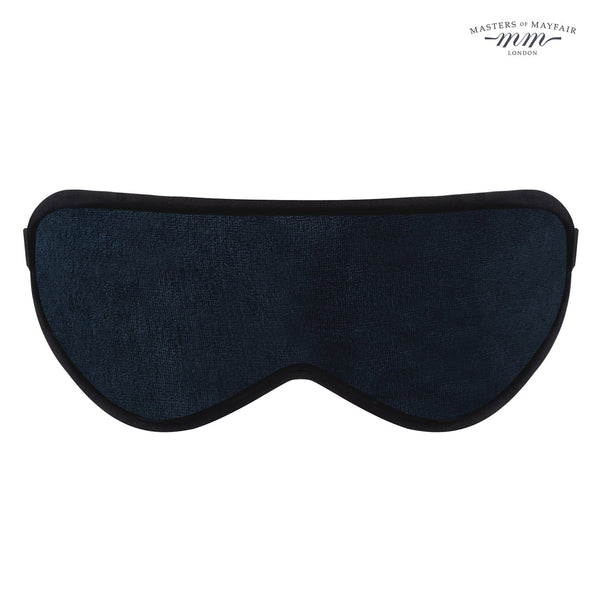 Luxury Sleep Face Mask Masters Of Mayfair UK Navy Blue Front