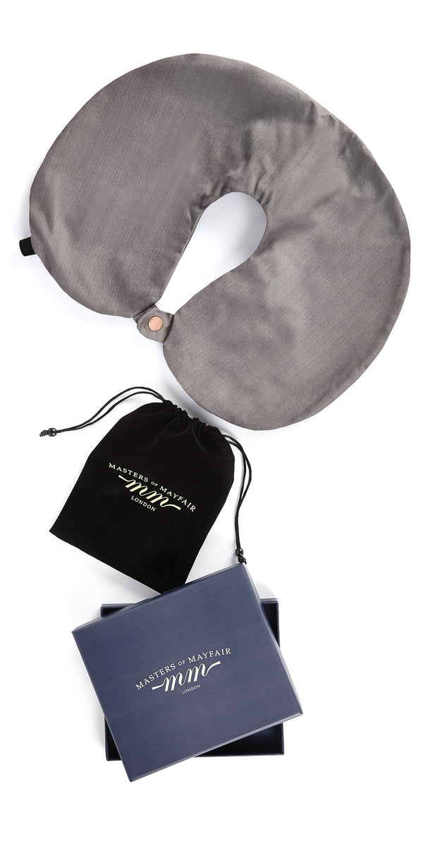 Luxury Travel Pillow in Taupe
